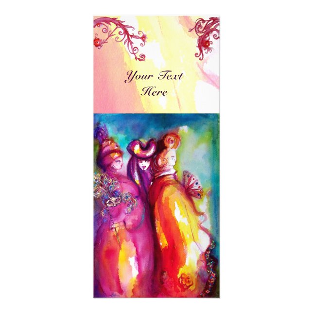 DIE DRITTE MASK Kostümbildner, Theaterkünstler Werbekarte (Vorne)