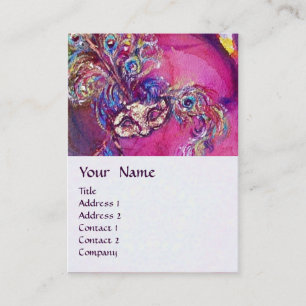 Die DRITTE MASKE/der Kostüm-Designer, Visitenkarte