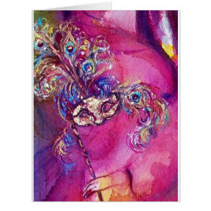 DIE DRITTE MASKE / VENEZIANISCHE MASQUREADE, rosa 