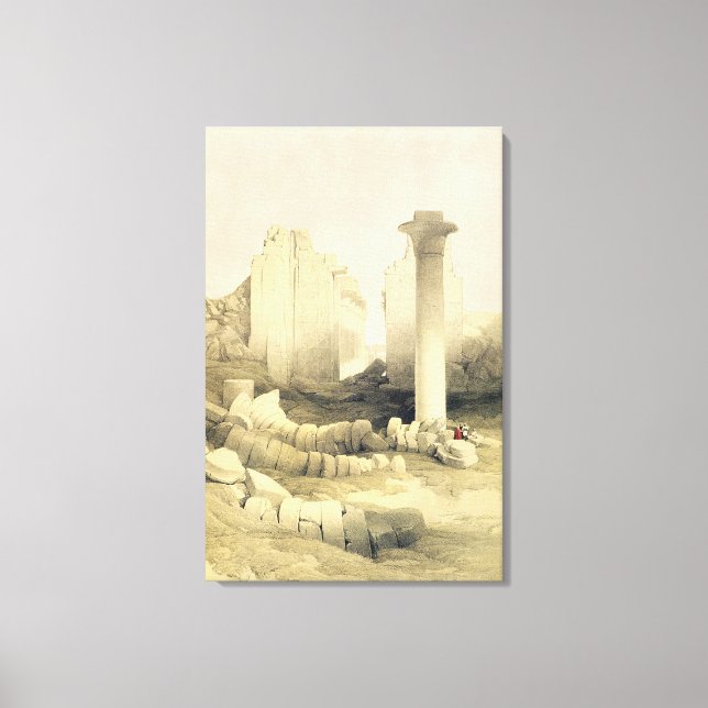 Die Dromos oder die Zentralhalle des Großen Tempel Leinwanddruck (Vorderseite)