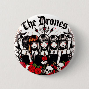 DIE DRONES Dunkel Button