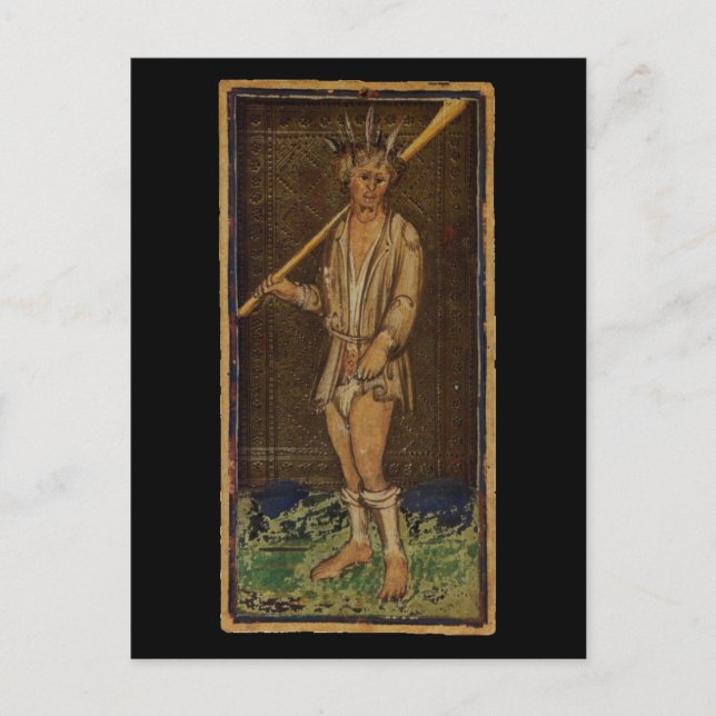 Die dumme Tarot-Karte Postkarte (Vorderseite)