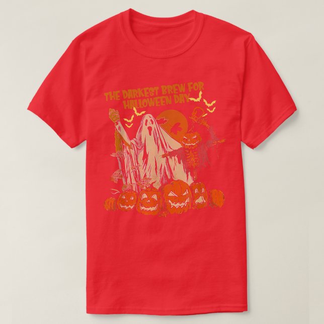Die dunkelste Brise zu Halloween-Ghost Halloween T-Shirt (Design vorne)