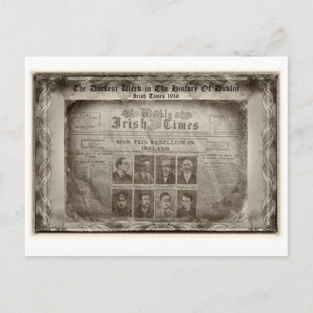 Die dunkelste Woche in der Geschichte von Dublin Postkarte (Vorderseite)