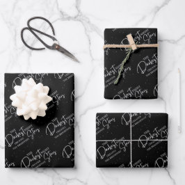 Die dunkelsten Nachtschwärmerei-Blätter Geschenkpapier Set