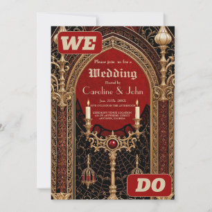 Die dunkle Eleganz des gotischen Stils. Das Backgr Einladung