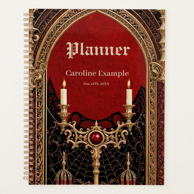 Die dunkle Eleganz des gotischen Stils. Planer (Vorderseite)