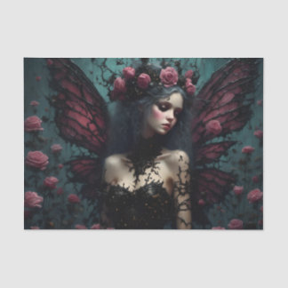 Die dunkle Rose ist reif Seidenpapier