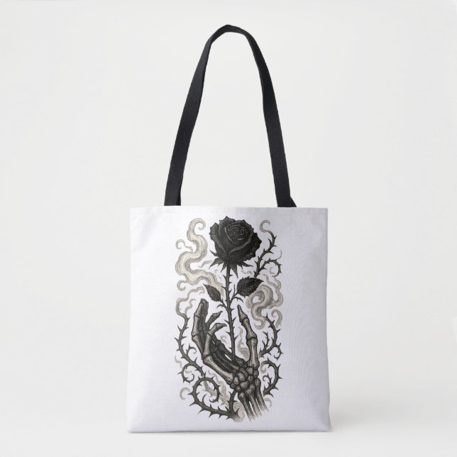 Die dunkle Rose Tasche (Vorderseite)