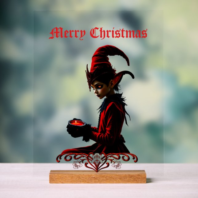 Die dunkle Weihnachtszeit. Acrylschild (Neutral)