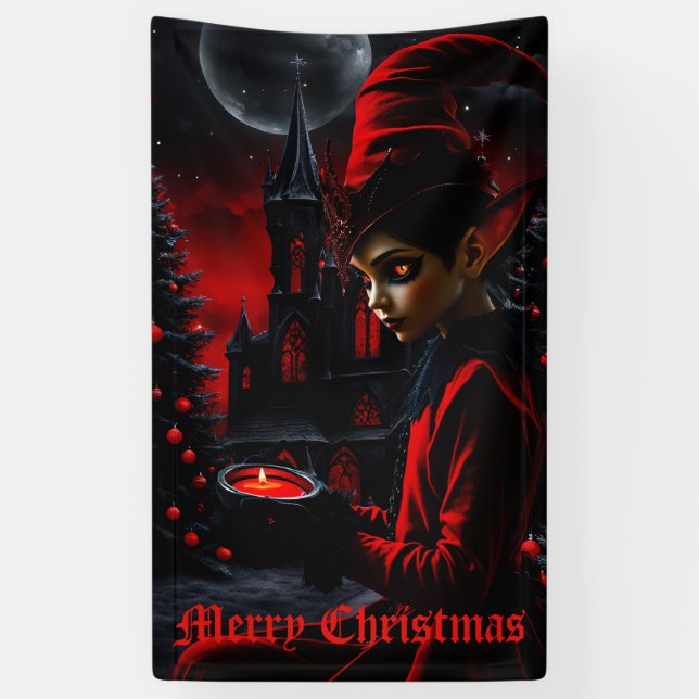 Die dunkle Weihnachtszeit. Banner (Vertikal)