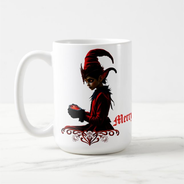 Die dunkle Weihnachtszeit. Kaffeetasse (Links)