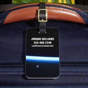 Die dünne Atmosphäre der Erde und ein blühender Mo Gepäckanhänger