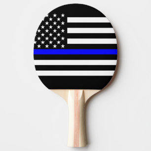 Die dünne grafische Dekor-Anzeige Blue Lines Tischtennis Schläger