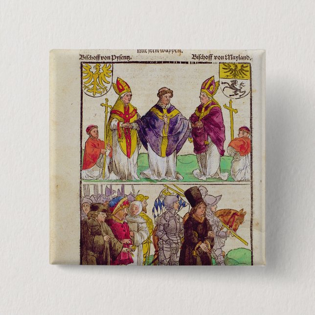 Die Durchführung von Jan Hus Button (Vorderseite)