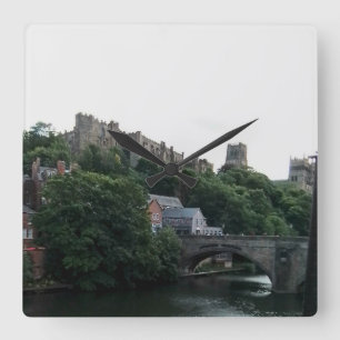 Die Durham-Brücke Quadratische Wanduhr