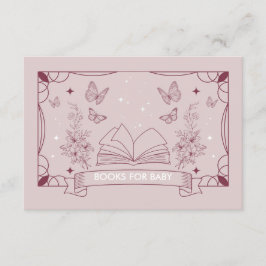 Die Duschbücher der Tochter für die Babyumschließu Begleitkarte