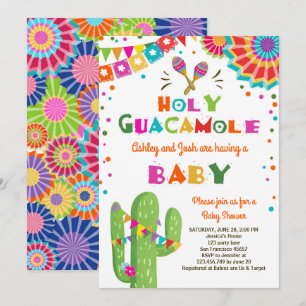 Die Dusche des heiligen Guacamole Fiesta Baby lädt Einladung
