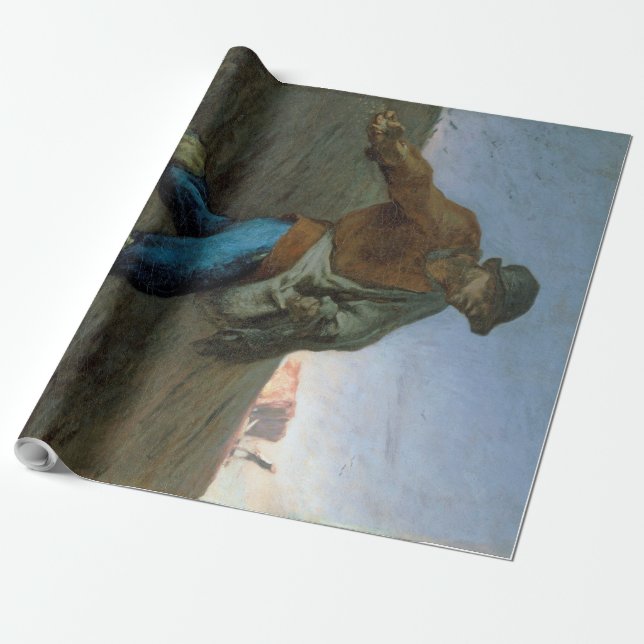 Die Dusche, Jean-Francois Millet Geschenkpapier (Ungerollt)