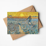 Die Dusche | Vincent Van Gogh Karte<br><div class="desc">Die Dusche (1888) von dem niederländischen Post-Impressionisten Vincent Van Gogh. Originale Kunstwerke sind ein Öl auf Leinwand. Die Landschaft zeigt einen Bauer in einem abstrakten Feld mit der hellgelben Sonne im Hintergrund. Verwenden Sie die Entwurfstools,  um einen benutzerdefinierten Text hinzuzufügen oder das Bild zu personalisieren.</div>