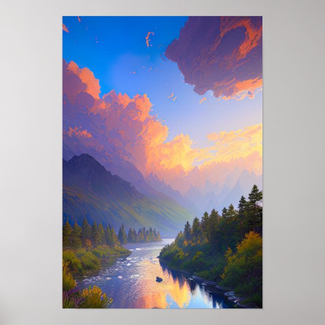 Die dynamische Schönheit der Natur Poster (Vorne)