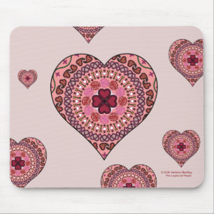 Die Ebenen des Herzmousepads Mousepad