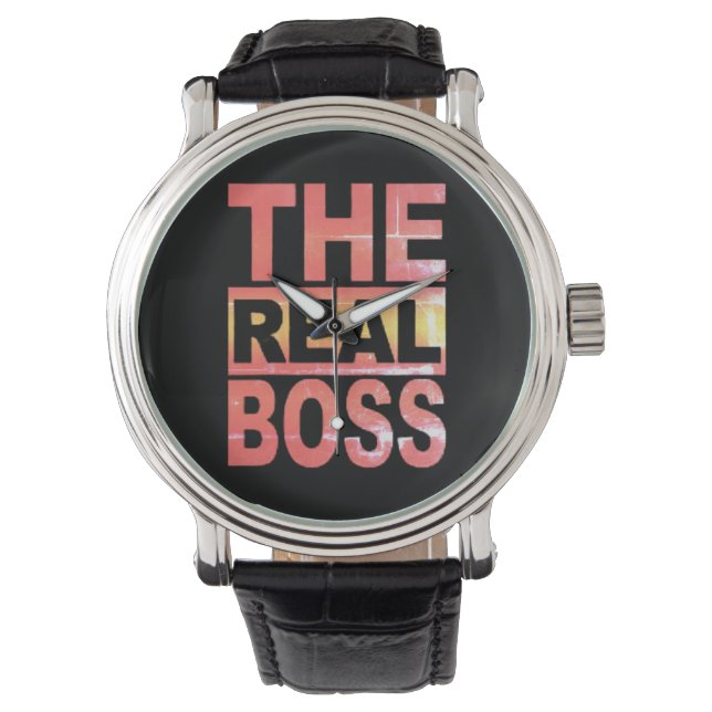 Die echte Boss-Uhr Armbanduhr (Vorderseite)