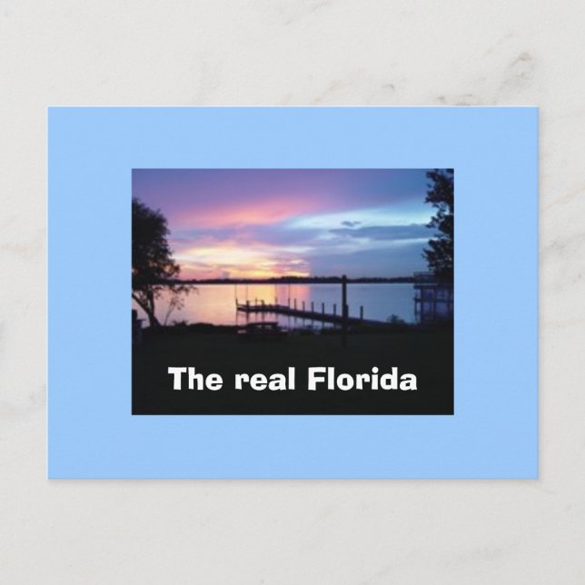 Die echte Postkarte von Florida (Vorderseite)
