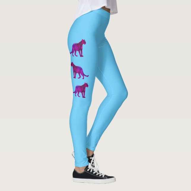 Die echten Magenta-Panthers Leggings (Rechts)