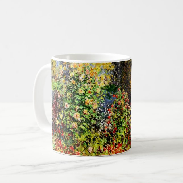 Die Ecke des Gartens von Montgeron Kaffeetasse (Vorderseite Links)