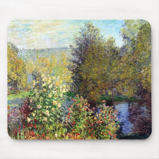Die Ecke des Gartens von Montgeron Mousepad (Vorne)