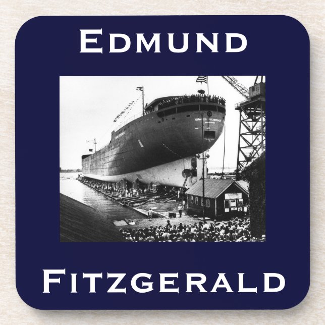 Die Edmund Fitzgerald Getränkeuntersetzer (Vorderseite)