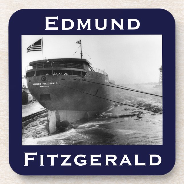 Die Edmund Fitzgerald Getränkeuntersetzer (Vorderseite)