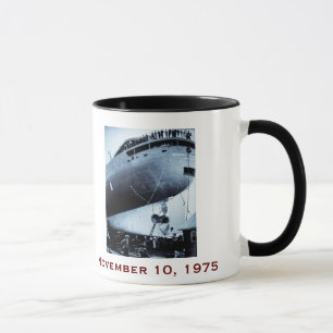 Die Edmund Fitzgerald mit Besatzungsnamen Tasse