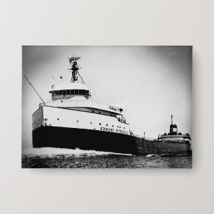Die Edmund Fitzgerald Vintage Great Lakes Schiff Button