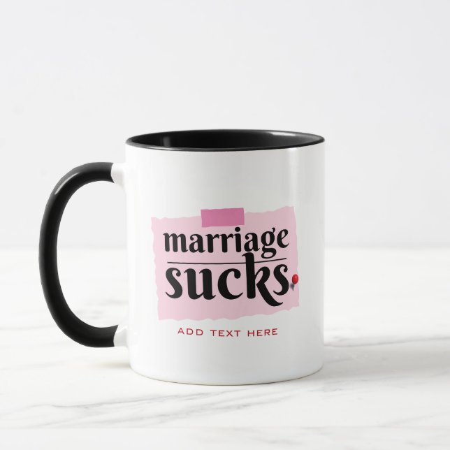 Die Ehe Sind zum Kotzen! Funny Scheidung Announcem Tasse (Links)