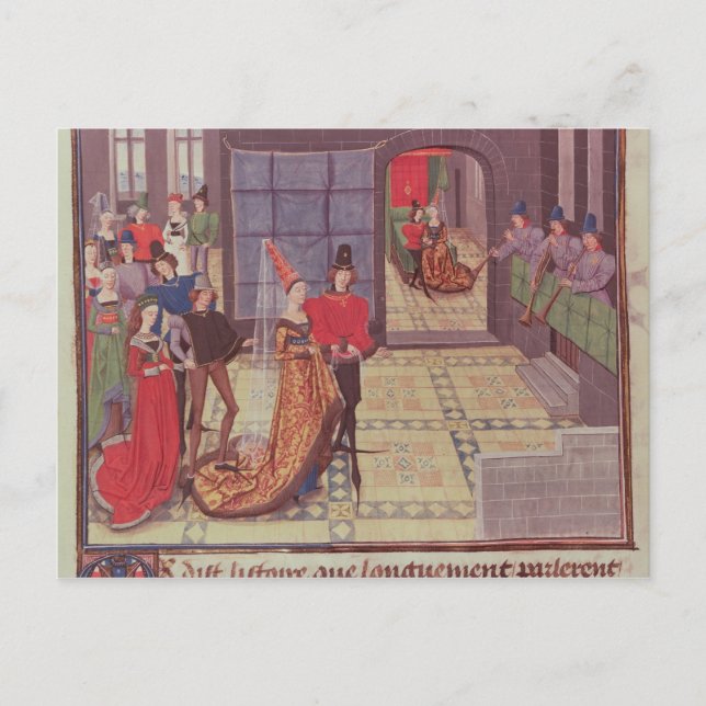 Die Ehe von Renaud de Montauban und Postkarte (Vorderseite)