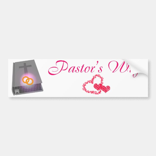 DIE EHEFRAU-BS-LT DES PASTORS AUTOAUFKLEBER (Vorne)