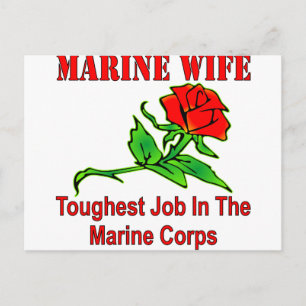 Die Ehefrau der USMC im Seeverkehr ist am härteste Postkarte