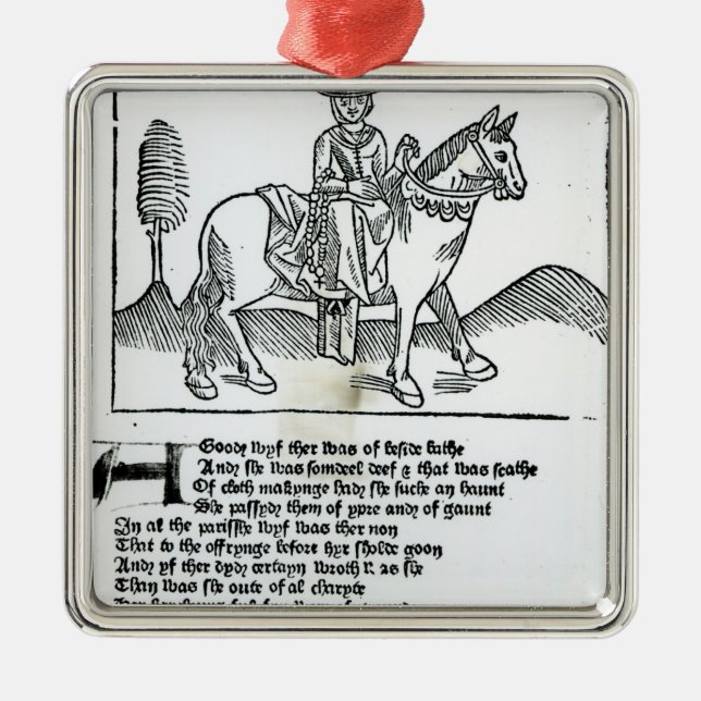 Die Ehefrau des Bades Silbernes Ornament (Vorne)