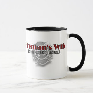 Die Ehefrau-" Kaffee-Tasse "des Feuerwehrmannes Tasse