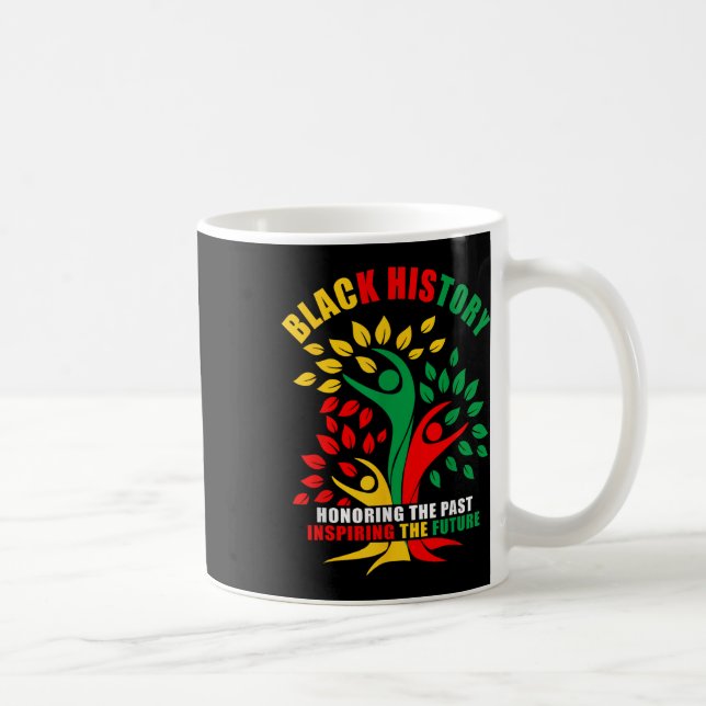 Die Ehre vergangener Inspirierend zukünftiger Männ Kaffeetasse (Rechts)