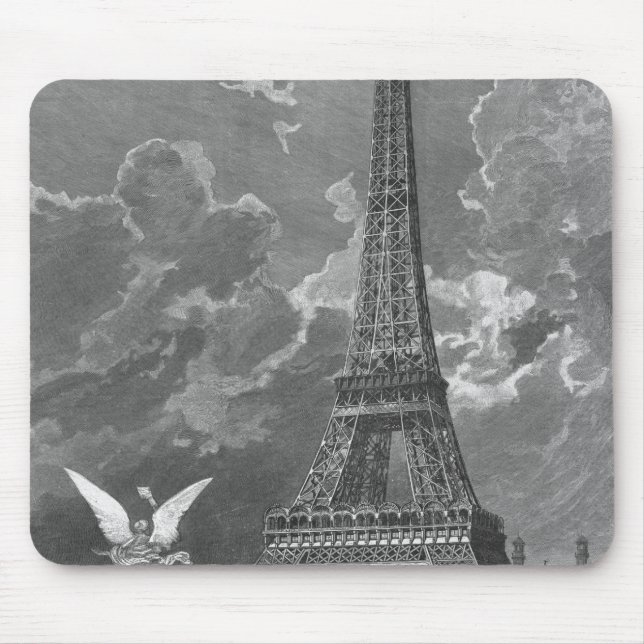 Die Eiffel-Turm-universelle Ausstellung Mousepad (Vorne)