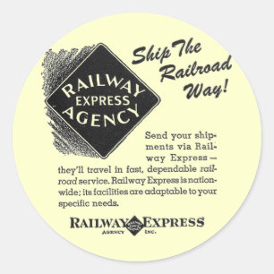 Die Eil Eisenbahn - versenden Sie die Runder Aufkleber