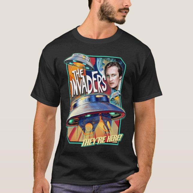 Die Eindringlinge (1967 Logo) - Sie sind hier - Da T-Shirt (Vorderseite)