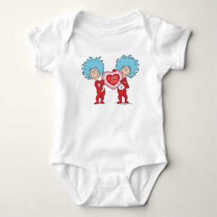 Die eine Sache zwei ich Liebe Sie Baby Strampler