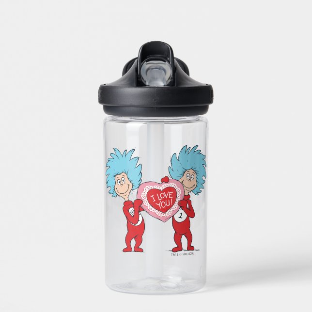 Die eine Sache zwei ich Liebe Sie Trinkflasche (Vorne)