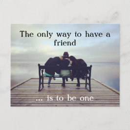 Die, einen Freund zu. Postkarte