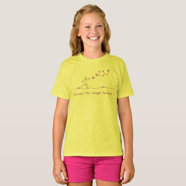 Die einfachen Momente einbinden - Kinder spielen d T-Shirt (Vorne ganz)