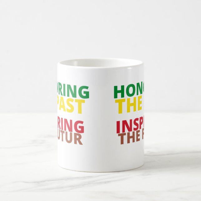Die Einhaltung der Vergangenheit inspiriere den zu Kaffeetasse (Mittel)